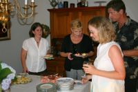 Amy & Guests at the Buffet