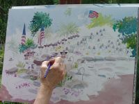 Angel Garden Painting, Sue Hand