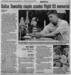 Newspaper Article about Angel Garden dedication