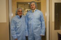On Location Dressed in Our "Bunny Suits"