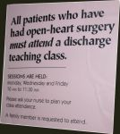 Discharge class notice