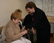 Checking Martina's Monitor
