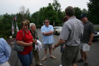 Members of Brighter Light arriving for the cookout