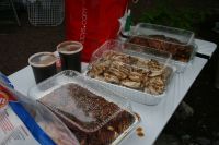 Barbequed chicken for our guests