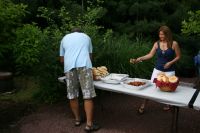 Serving dinner