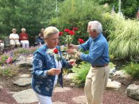Joanne Placing Roses