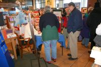 Signing Jeannie's book