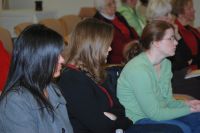Students listening to the discussion