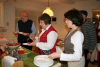 Vince, Luann and Jerry at the buffet