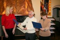 Karel Zubris Presents Certificates from Congress