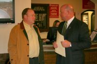Tom McGrath and Mayor Leighton