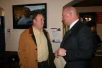 Tom McGrath and Mayor Leighton