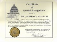 Certificate of Recognition