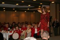 A Model Finishes Her Walk